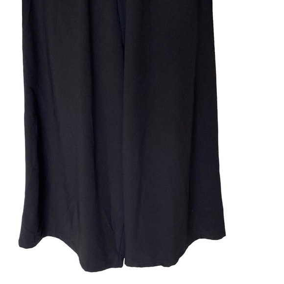 Hutch V-Neck Tie Front Cut Out Wide Leg Long Sleeve Jumpsuit in Black, Size 6 - Picture 7 of 10